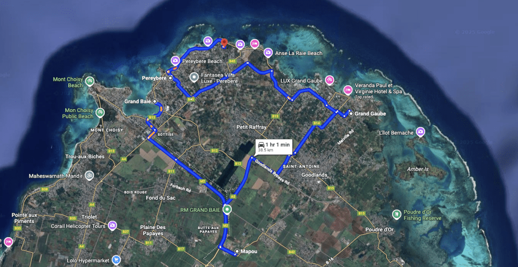 best scenic road trips in mauritius